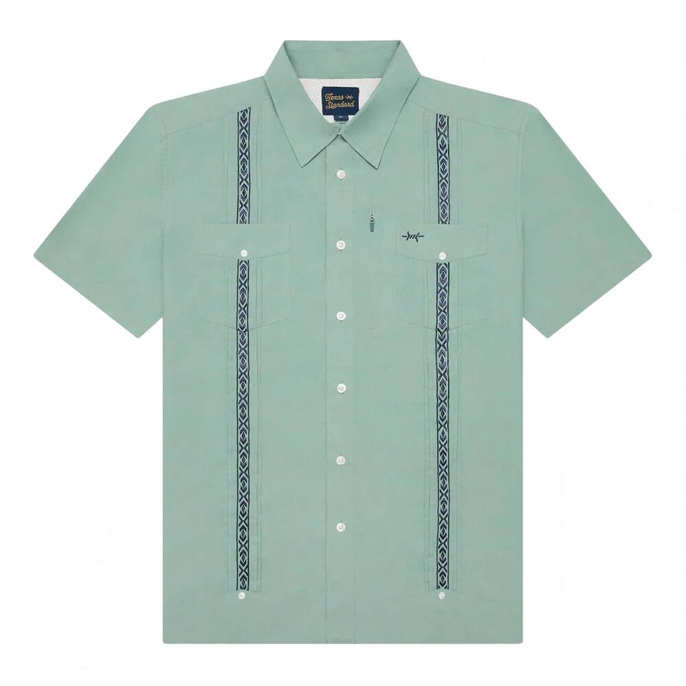 NEW TEXAS STANDARD men's guayabera libre shirt in marea